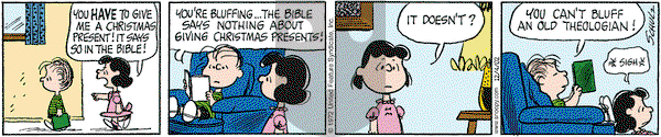 Peanuts on Wednesday December 4, 2002 Comic Strip