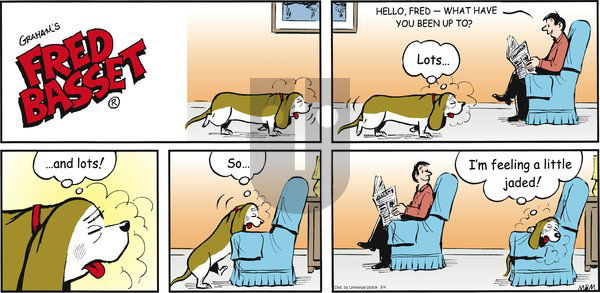 Fred Basset on Sunday March 4, 2012 Comic Strip