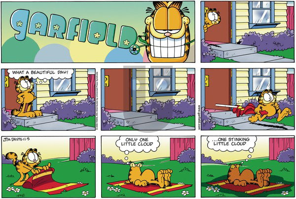 Garfield on Sunday November 5, 2000 Comic Strip