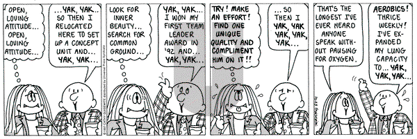 Cathy Classics on Thursday October 23, 1997 Comic Strip