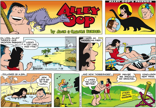 Alley Oop on Sunday July 28, 2002 Comic Strip