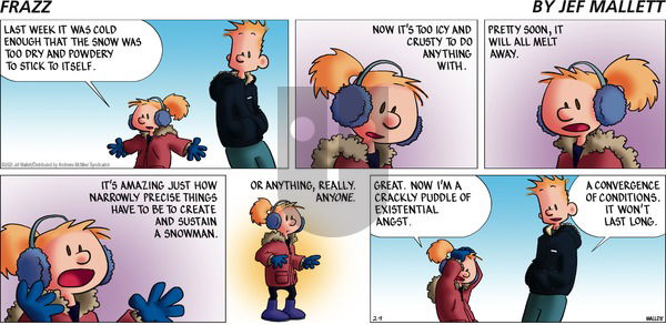 Frazz - Sunday February 9, 2025 Comic Strip