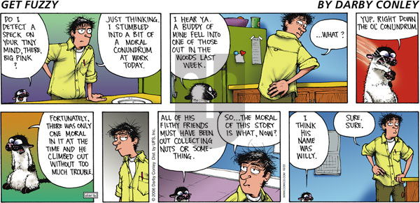 Get Fuzzy on Sunday October 22, 2006 Comic Strip