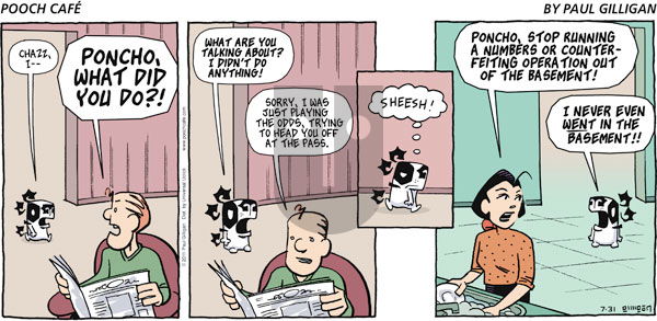 Pooch Cafe - Sunday July 31, 2011 Comic Strip