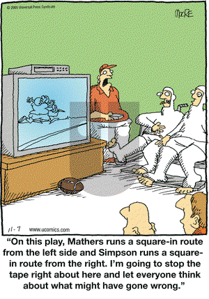 In the Bleachers on Monday November 7, 2005 Comic Strip