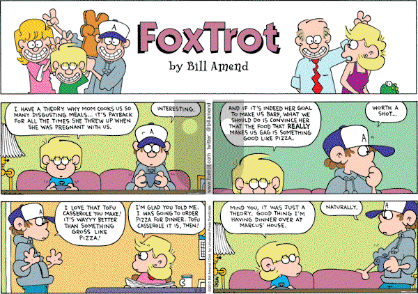 FoxTrot on Sunday March 7, 2010 Comic Strip