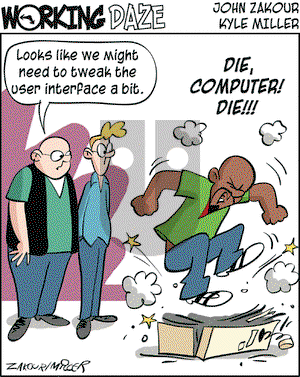 Working Daze on Wednesday February 4, 2004 Comic Strip