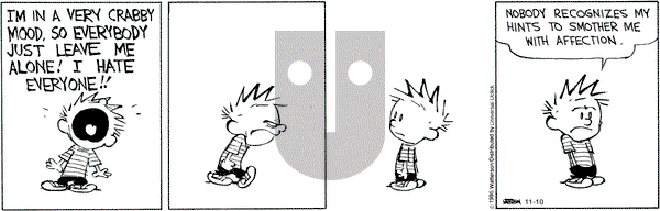 Calvin and Hobbes on Tuesday November 10, 2015 Comic Strip