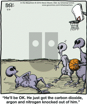 In the Bleachers on Saturday February 7, 2015 Comic Strip