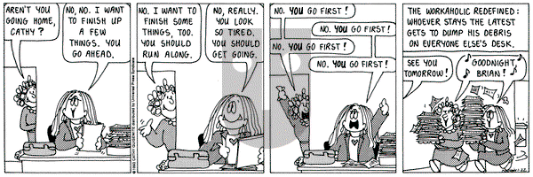 Cathy Classics on Friday January 22, 1993 Comic Strip