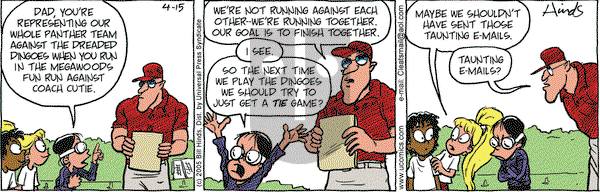 Cleats on Friday April 15, 2005 Comic Strip