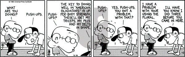 FoxTrot on Tuesday June 16, 1992 Comic Strip