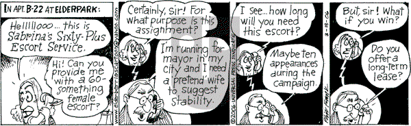 The Elderberries on Saturday March 18, 2006 Comic Strip