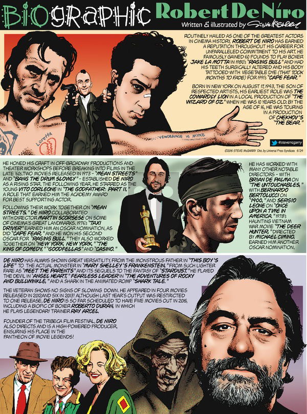 Biographic on Sunday May 24, 2015 Comic Strip