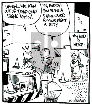 Reality Check on Monday January 15, 2007 Comic Strip