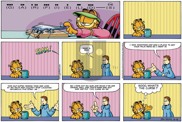 Garfield on Sunday March 19, 2000 Comic Strip