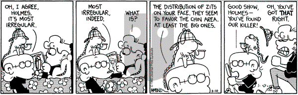 FoxTrot on Wednesday March 10, 1993 Comic Strip