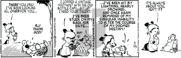 Over the Hedge on Friday August 23, 2002 Comic Strip