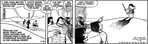 Alley Oop on Monday November 8, 1971 Comic Strip