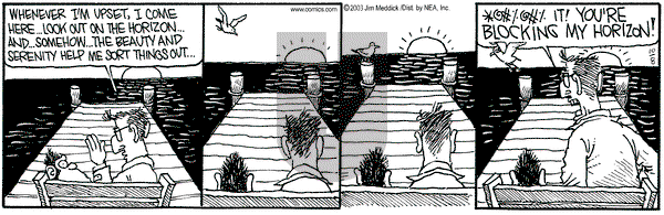Monty on Wednesday October 8, 2003 Comic Strip