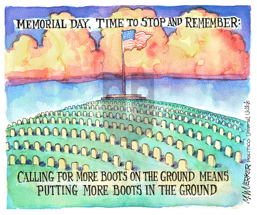 Matt Wuerker - Monday May 25, 2015 Comic Strip
