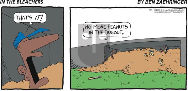 In the Bleachers - Sunday October 8, 2023 Comic Strip