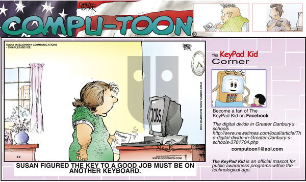 Compu-toon on Sunday August 18, 2013 Comic Strip