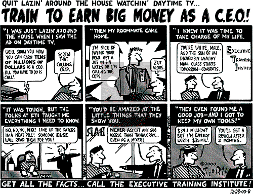 Ted Rall on Saturday December 30, 2000 Comic Strip