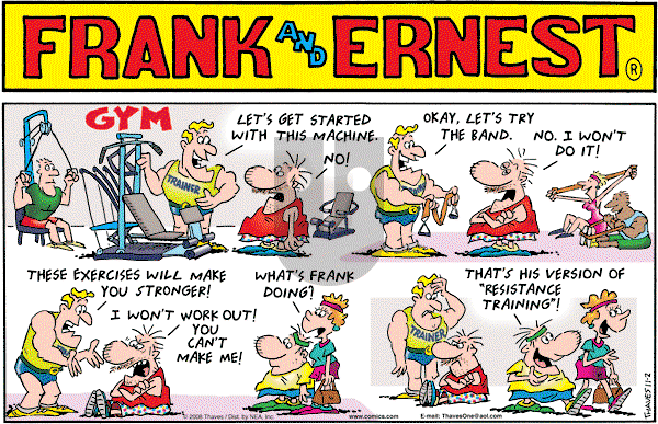 Frank and Ernest on Sunday November 2, 2008 Comic Strip