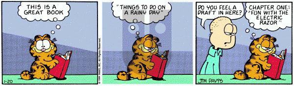 Garfield on Friday January 20, 1989 Comic Strip