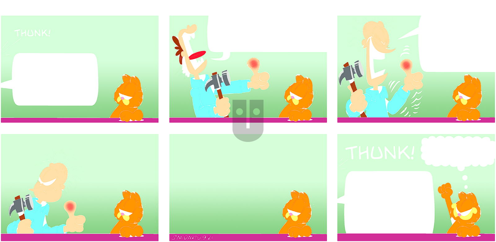 Garfield on Sunday September 21, 2014 Comic Strip