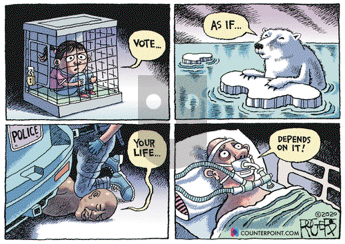 Rob Rogers on Tuesday November 3, 2020 Comic Strip