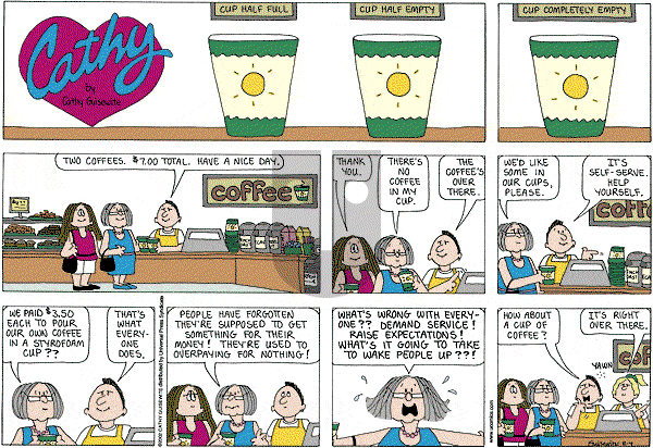 Cathy Classics - Sunday August 4, 2013 Comic Strip