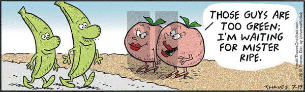 Frank and Ernest on Tuesday July 19, 2016 Comic Strip