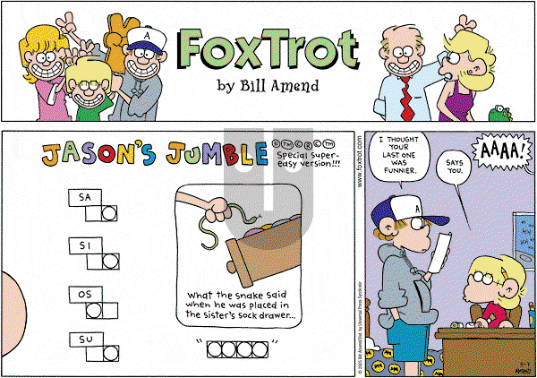 FoxTrot on Saturday August 27, 2005 Comic Strip