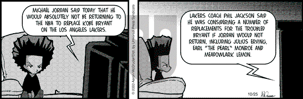 The Boondocks on Saturday May 28, 2011 Comic Strip