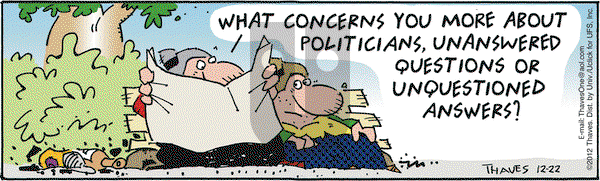 Frank and Ernest on Saturday December 22, 2012 Comic Strip
