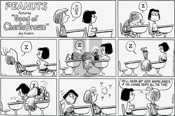 Peanuts - Sunday September 2, 1979 Comic Strip