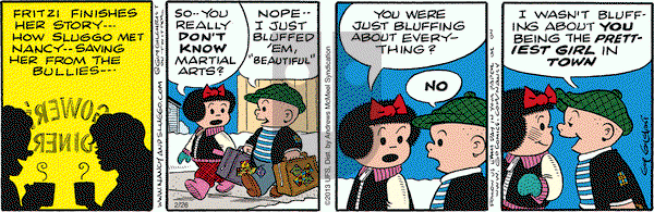 Nancy on Monday February 26, 2018 Comic Strip