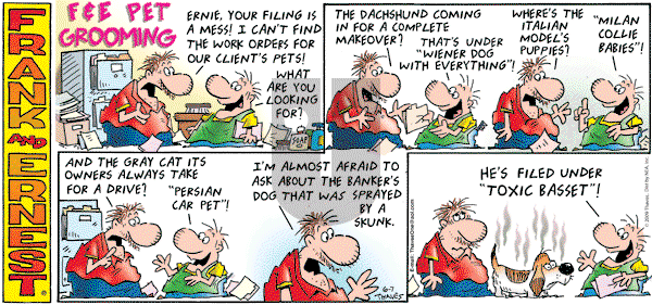 Frank and Ernest on Sunday June 7, 2009 Comic Strip