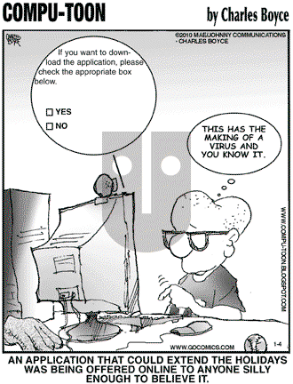 Compu-toon on Monday January 4, 2010 Comic Strip