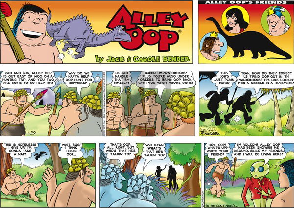 Alley Oop on Sunday January 29, 2017 Comic Strip