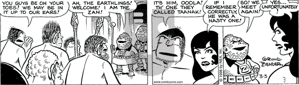 Alley Oop on Tuesday March 3, 1998 Comic Strip