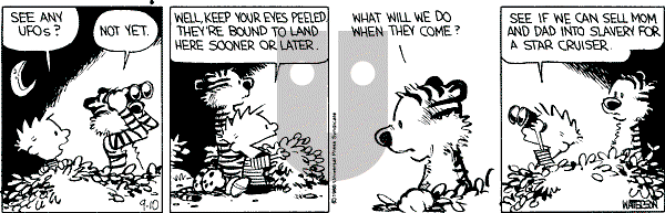Calvin and Hobbes - Wednesday September 10, 1986 Comic Strip