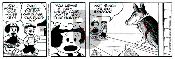 Nancy on Saturday March 25, 2006 Comic Strip