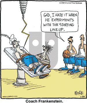 In the Bleachers - Saturday January 26, 2002 Comic Strip