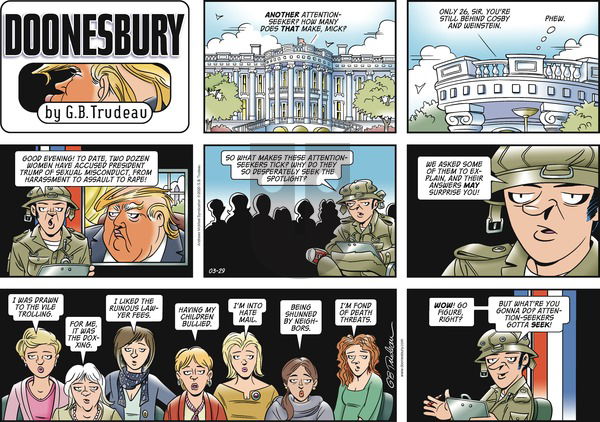 Doonesbury - Sunday March 29, 2020 Comic Strip