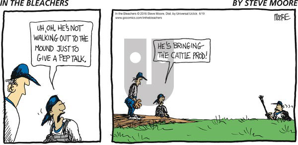 In the Bleachers on Sunday June 19, 2016 Comic Strip