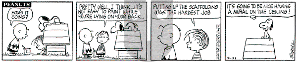Peanuts on Monday September 21, 1964 Comic Strip
