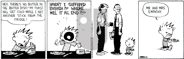 Calvin and Hobbes - Tuesday August 1, 1995 Comic Strip